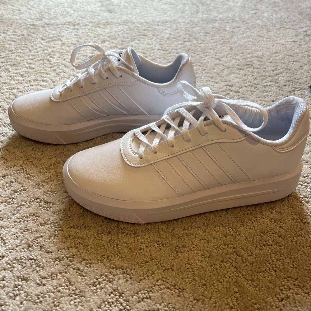 ADIDAS White Women’s Tennis Shoes Sneakers